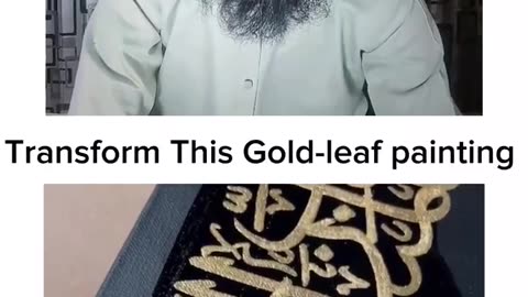Transform this gold leaf painting 🖼 rumble viral short video ummah tv 92