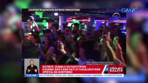 Duterte, dumalo sa pagtitipon kasama ang ilang dati at kasalukuyang opisyal ng gobyerno _ UB_2