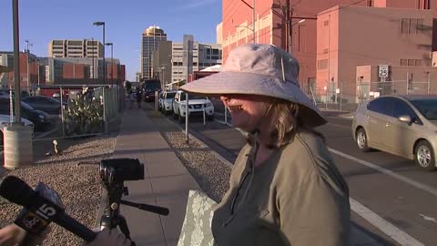 LIBERAL REPORTER Harasses Patriotic Americans Observing and Recording Fraud at Arizona Drop Boxes