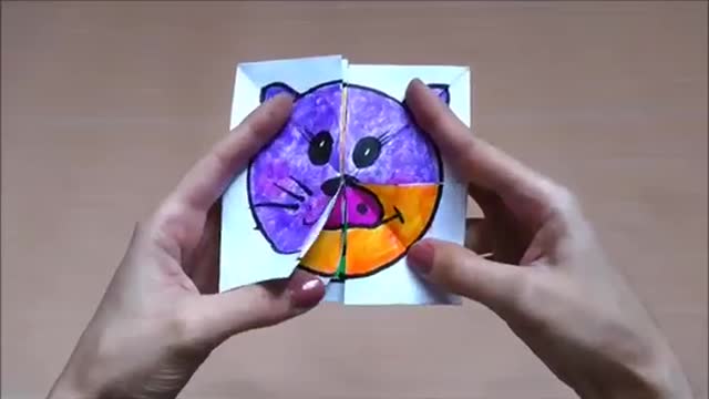 DIY PAPER MAGIC CARD | FUNNY PAPER GAME FOR KIDS | FACE CHANGER TUTORIAL