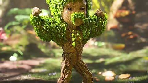 Funny little groot