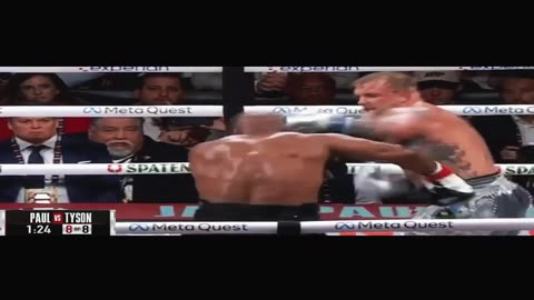 Jake Paul vs. Mike Tyson FIGHT HIGHLIGHTS #shorts #highlights #jakepaul #miketyson