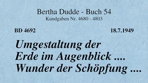 BD 4692 - UMGESTALTUNG DER ERDE IM AUGENBLICK .... WUNDER DER SCHÖPFUNG ....