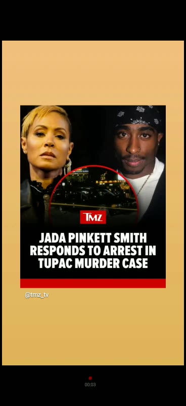 Jada Pinkett reacts about Tupac killer 10/3/23