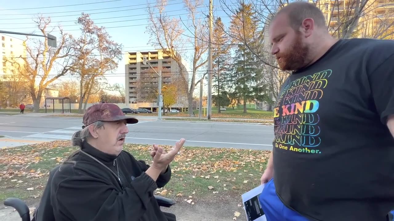 Wheelchair Predator Catches an Attitude when caught soliciting 12 YEAR OLD (Guelph, Ontario Canada)