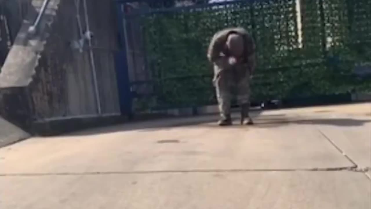 Footage of the US soldier who set himself on fire outside Israel's embassy in DC in