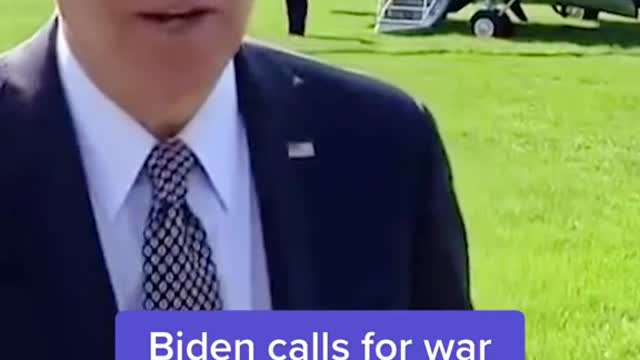 Biden calls for war crimes trial for Putin