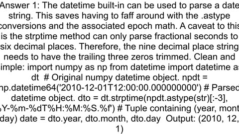 Convert datetime64 data to datetime in python