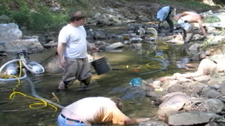 VA Gold On the Creek The Creek with Big Gold in it Sept 2007