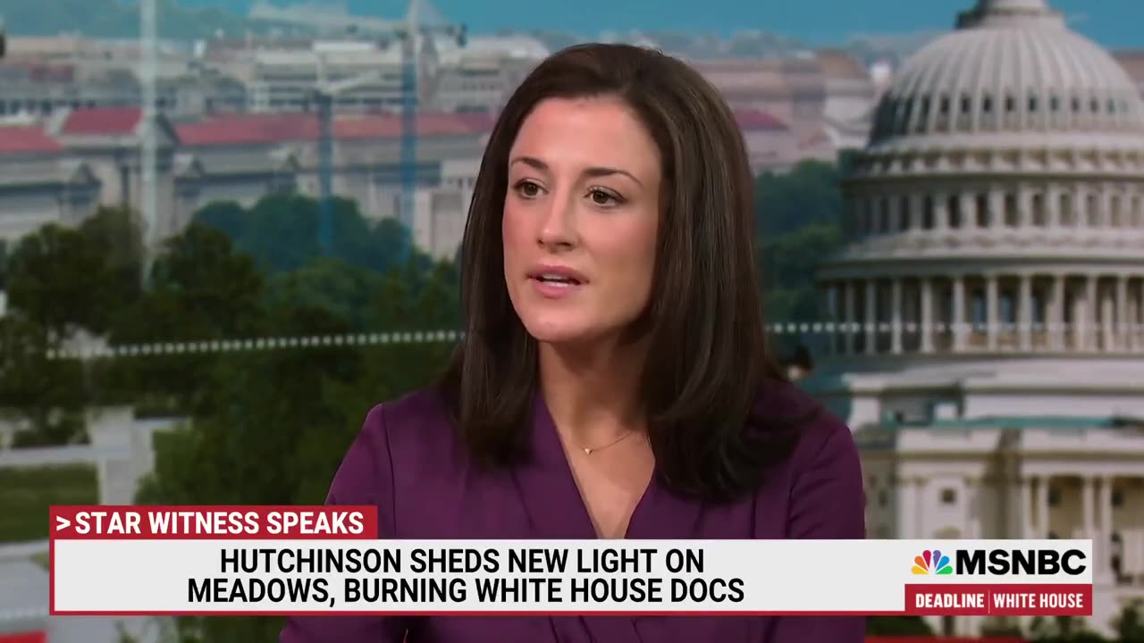 What was Mark Meadows burning in his fireplace? Cassidy Hutchinson takes on former boss