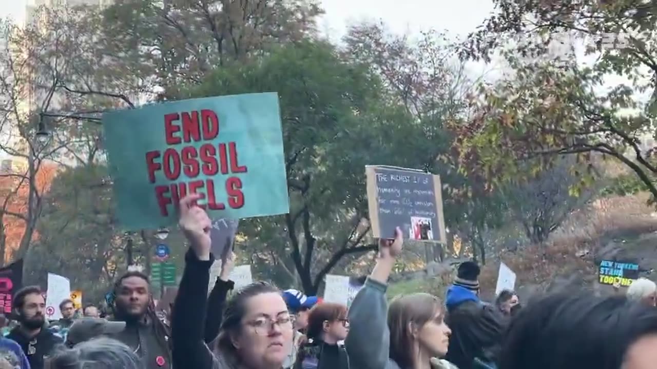 Migrants from Ecuador and Peru are currently marching the streets of New York