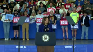 Kamala Harris Rally Phoenix Full Pool Video