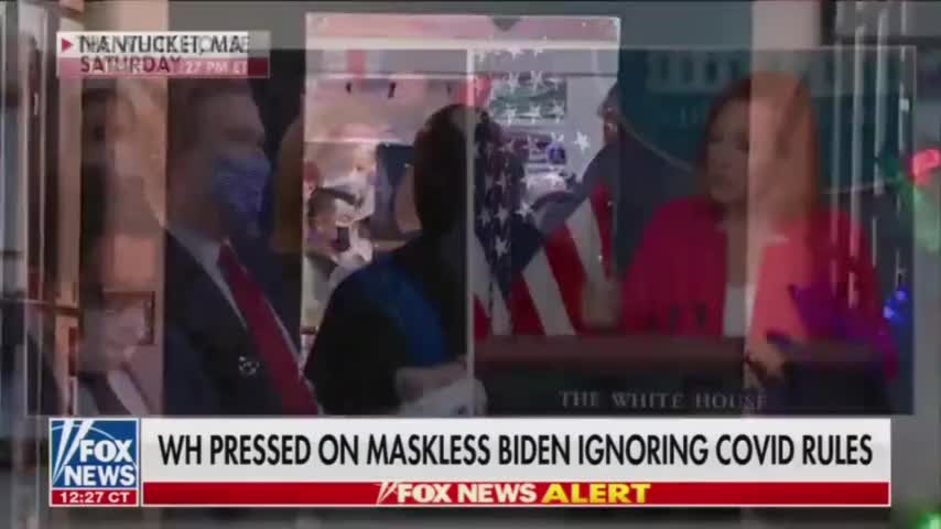 Doocy Leaves Jen Psaki Scrambling Over Question Of Biden Ignoring Mask Requirement