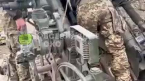 Footage from Ukrainian Artillerymen