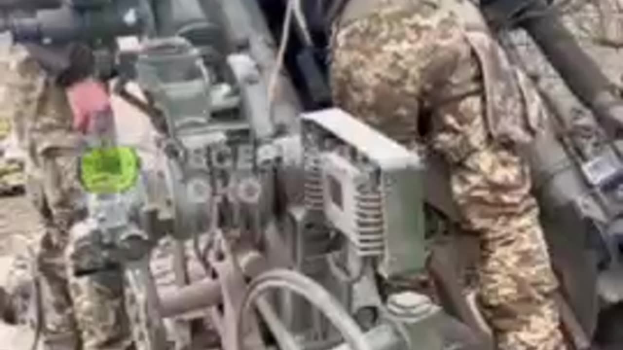 Footage from Ukrainian Artillerymen