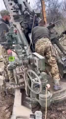 Footage from Ukrainian Artillerymen