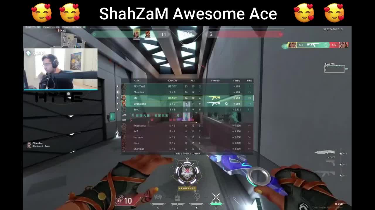 Valorant Daily Clips: ShahZaM Awesome Ace Highlights