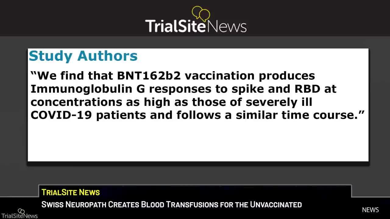 Switzerland Group To Provide Unvaccinated Blood Transfusions For The Unvaccinated