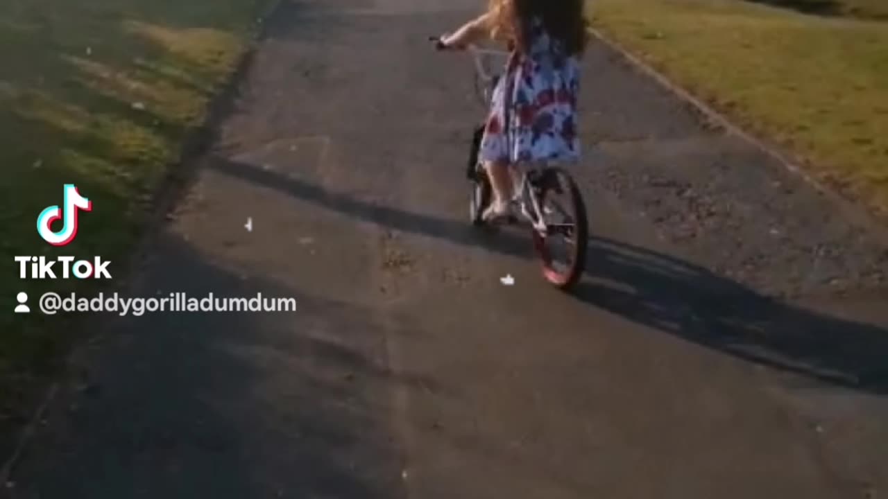 July 2015, cycling at Cleethorpes boating lake