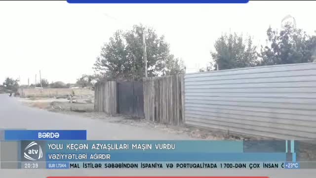 Bərdədə 3 uşağı maşın vurdu