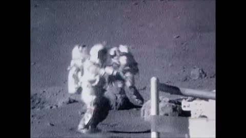 Astronauts falling on the moon,NASA apollo mission landed on the lunar surface