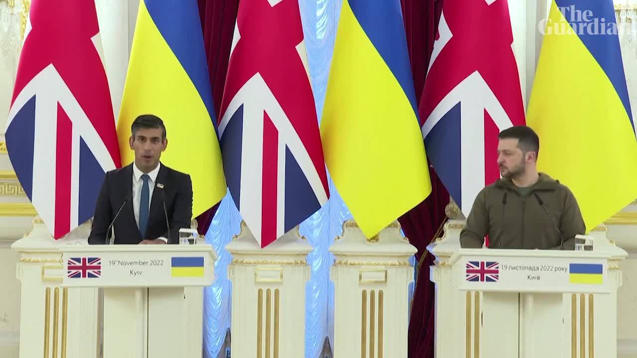 Rishi Sunak arrives in Kyiv to meet Ukrainian president Volodymyr Zelenskiy