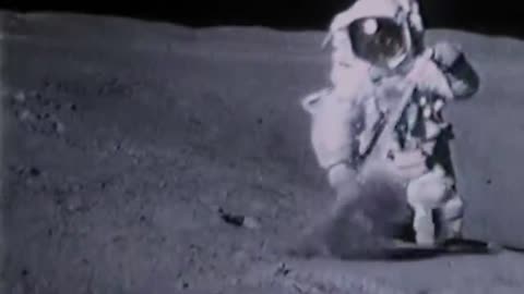 Astronauts falling on the moon (NASA Apollo space mission)