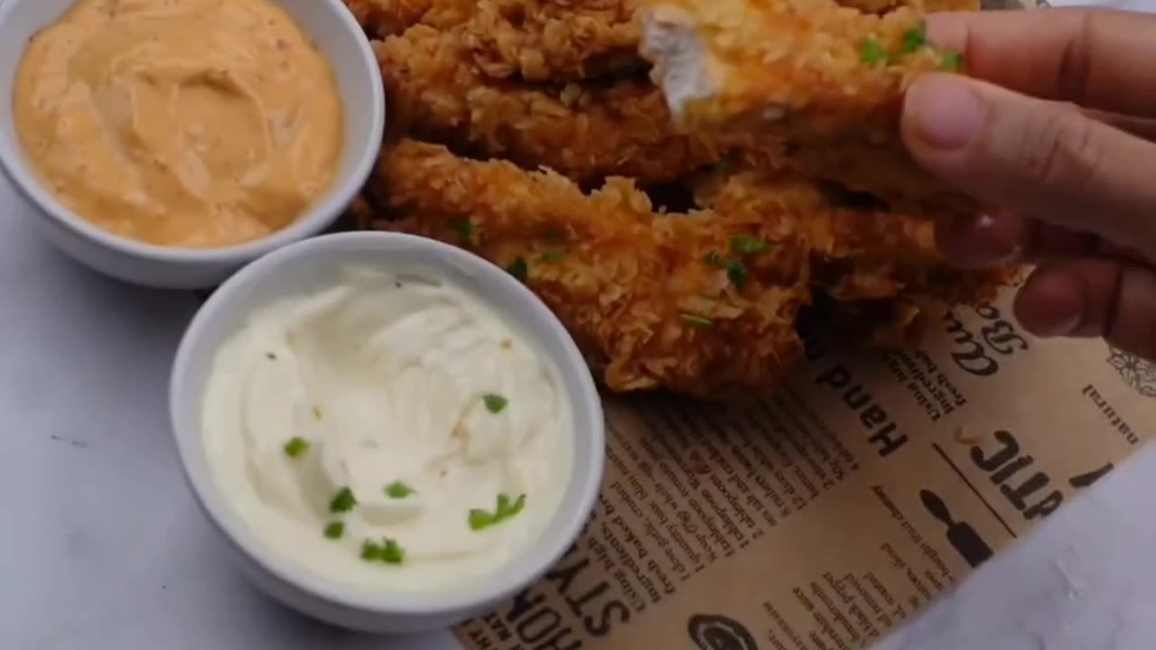 Crispy chicken strips