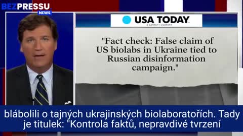 Americký publicista Trucker Carlson o biolaboratořích USA na Ukrajině