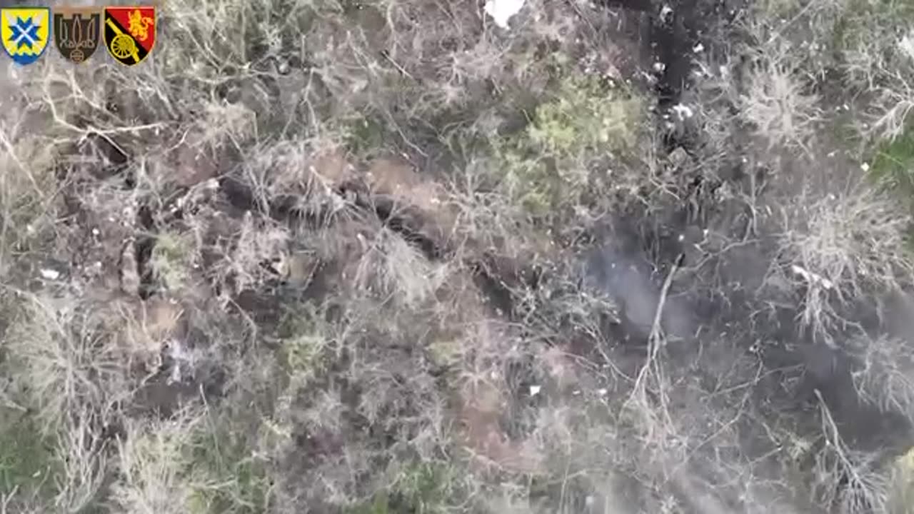Shelling Russian Trenches