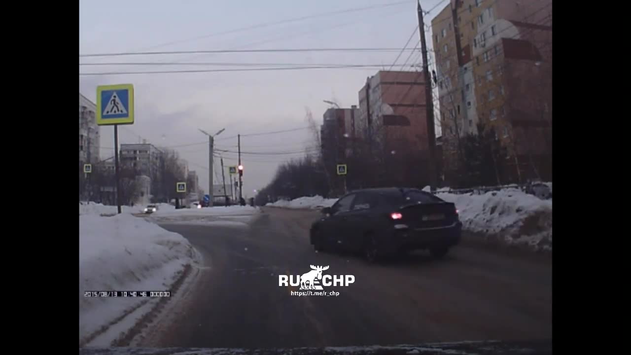 Be careful at the pedestrian crossing