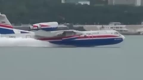 Plane landed in water