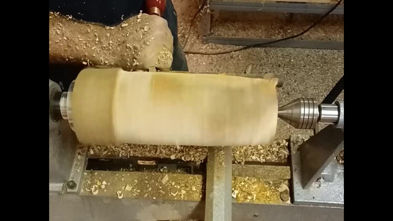 Woodturning Osage Orange vase (Bodark)