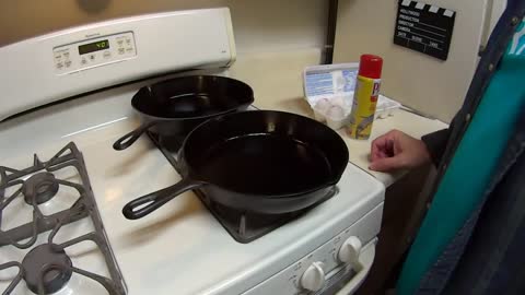 Cast Iron Skillet Non Stick Fried Eggs