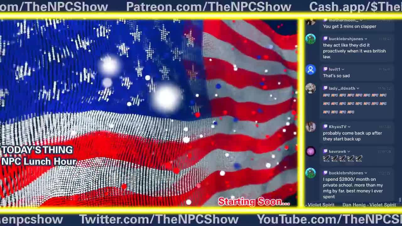 🔴LIVE: NPC Lunch Hour 🟠⚪🟣 The NPC Show