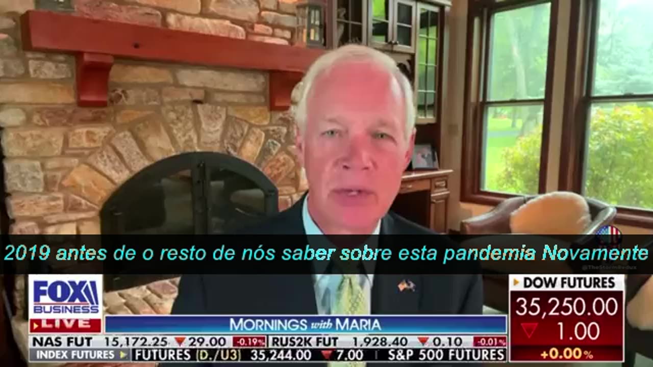 Senador Ron Johnson tentando acordar as pessoas.