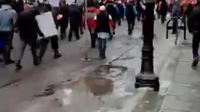 Canada protest in Edmonton