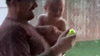 Baby Giggles at Golf Ball