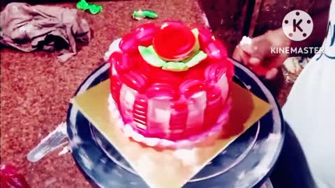 new rad Gal cake making रेड जेली केक कैसे बनाएं #making #cake #viralvideo #viral #cakerecipe #video