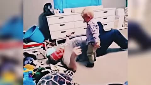 Father vs son WWE fight | amazing video