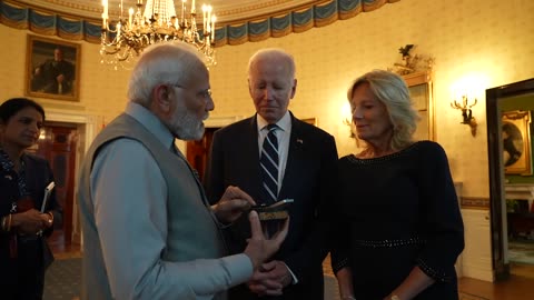 Modi Welcomed in the US by Biden and dance