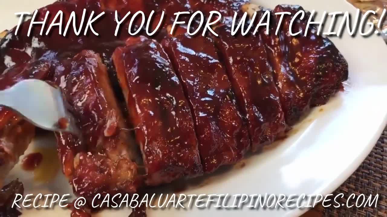 Filipino Style Pork Ribs Barbecue