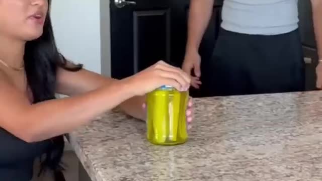 GLUE ON JAR PRANK 😂 - #shorts
