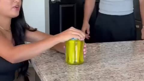 GLUE ON JAR PRANK 😂 - #shorts