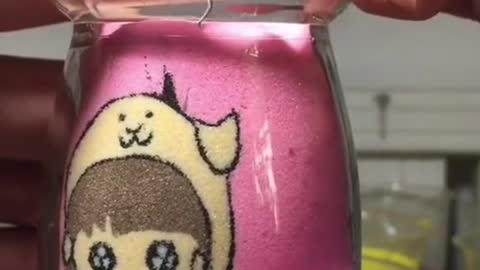 Painting in a bottle