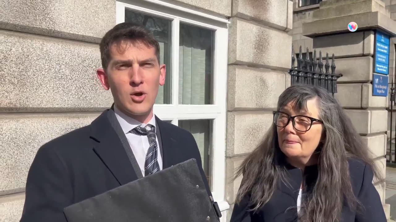 Enoch Burke returned to prison-Isaac & mother Martina Burke 22-03-24