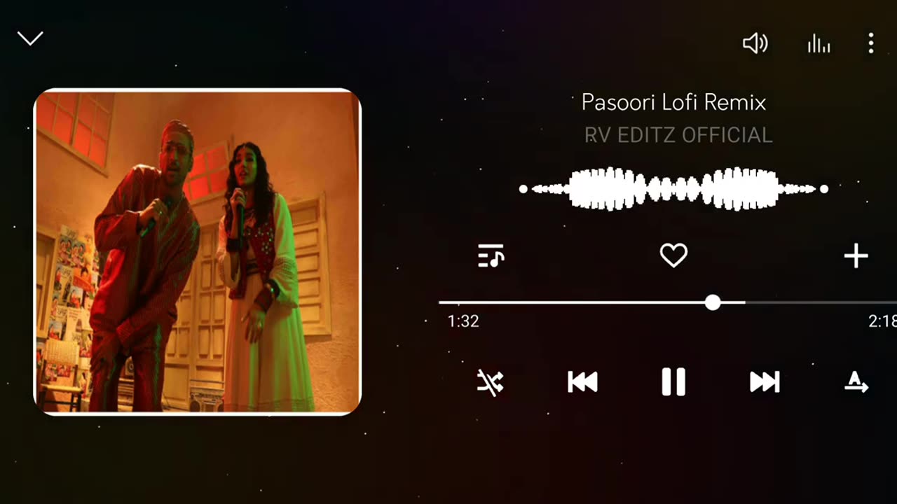 Pasoori Lofi Remix || RV EDITZ OFFICIAL