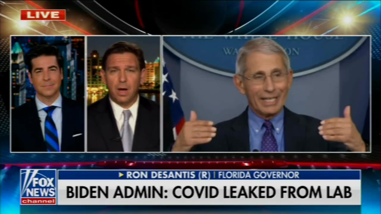 Jesse Watters And Ron DeSantis Talk About How We Need To Hold Fauci Accountable