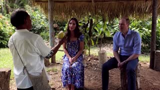 British royals make chocolate in Belize