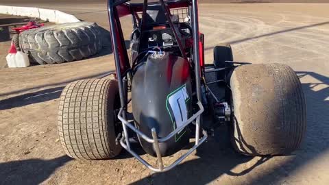 Driving a sprint car